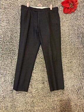 Zara Men's Black Dress Pants Size M Classic Fit Formal Tailored 32 Inseam